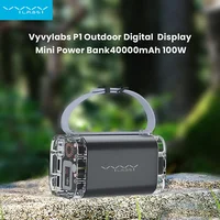 Vyvylabs Power Bank 100W 40000mAh Fast Charge Digital Display Powerbank Portable Waterproof Charger With Light For Outdoor 2