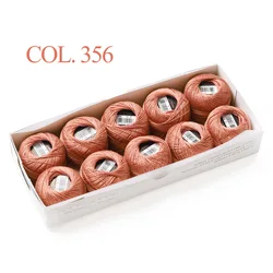 Egyptian Long Staple Cotton Embroidery and Hand Sewing Thread Set - 10 Balls - 100 Cotton (356)