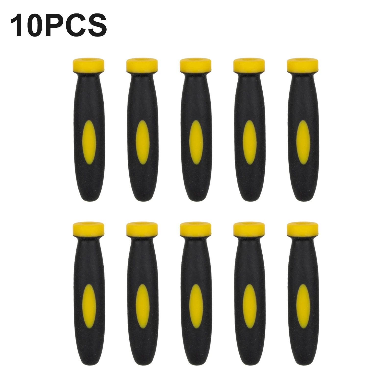 

10Pcs Durable Rubber Files Handles Files Supplies 2.36Inch 3mm Hole Diameter Anti Slip File Handle Replacement