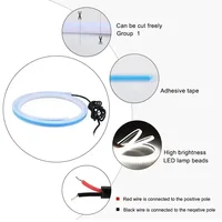New LED Car Hood Decorative Light Strip With Start Scan Meteor Dynamic Car Daytime Running Light  With Turn Signal Lamp 12V 6