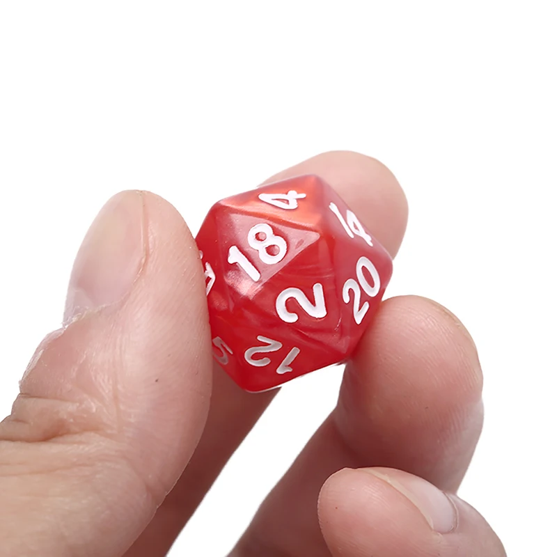 1 шт. 20 типов игр кубики двухцветные D20 ролевые игральные кости богатые цвета D20 кости для ролевой игры подземелья и дракона