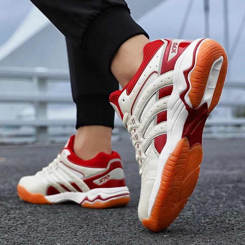 Big Size Men Professional Volleyball Couple Sport Badminton Tennis Athletic Training Shoes Table Tennis Men Sneakers