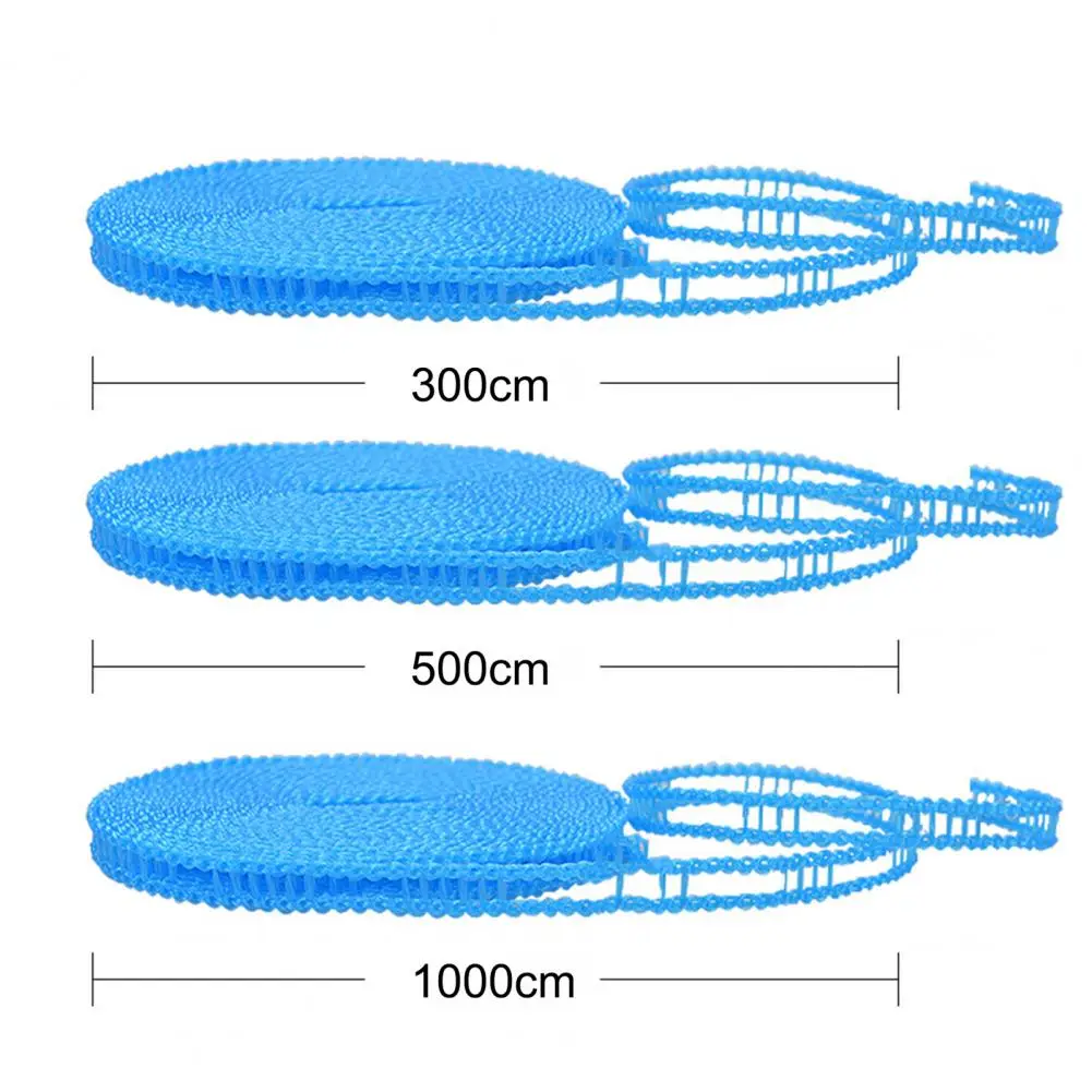 Good Non-slip Fasten Hooks Strong Loading Multi-purpose Clothes Drying Rope Hanging Clothes Lines Adjustable 2