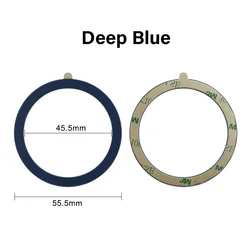 Universal Magnetic Mobile Phone Ring with Metal Sticker (Deep Blue)