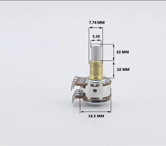 Dual Blend / Balance Bass Guitar Potentiometer Brass Shaft Bushing with Center Detent MN500K MN250K Stock Discount Accessories