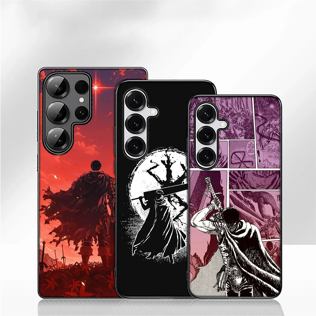 Anime-Inspired Berserker Phone Cover with Guts Cartoon Design