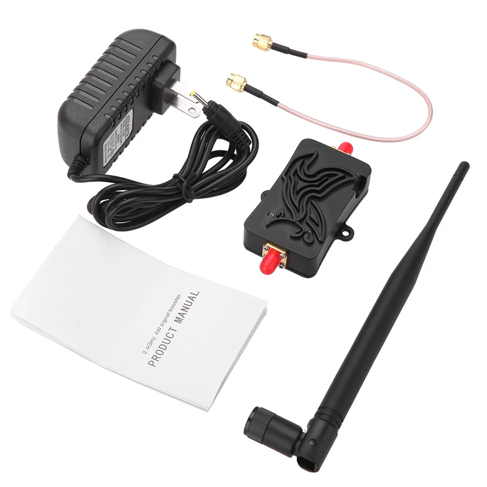 Booster with antenna and cable