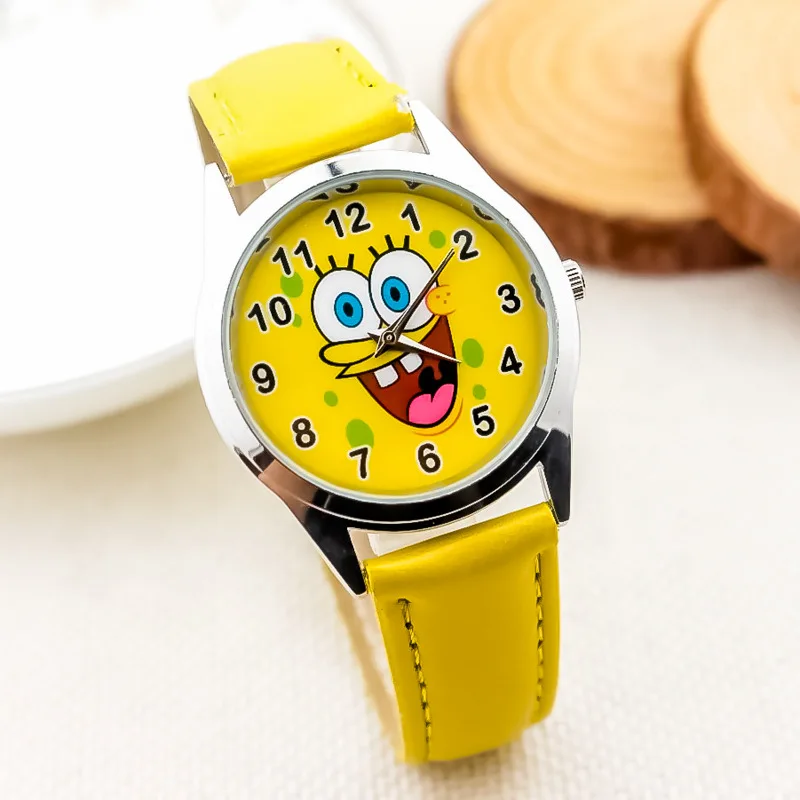 Spongebob Orologio Per Bambini Personaggio Anime Patrick Star Watch Bracciale Cartoon Quartz Electronic Kids Watch Giocattoli Di Compleanno Regalo