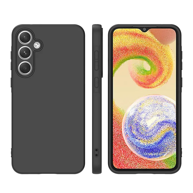 Sleek Matte Black Protective Smartphone Case - Universal Fit