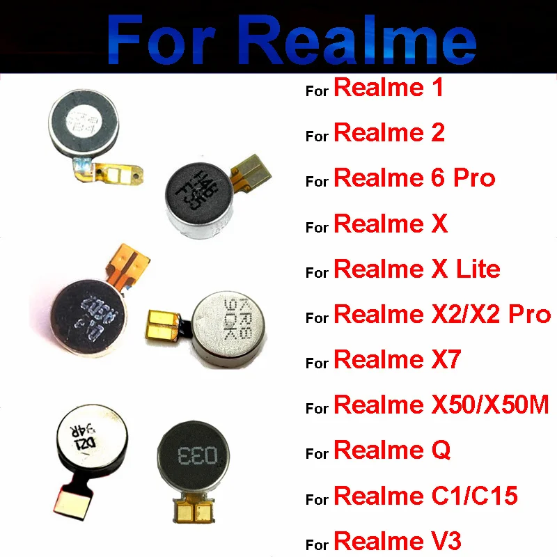 Vibratore Motore Per Realme 1 2 X X Lite X2 Pro Q C1 C2 6 Pro X7 X50 X50M C15 V3 X3 Super Zoom Motore Vibrazione Parti Di Ricambio
