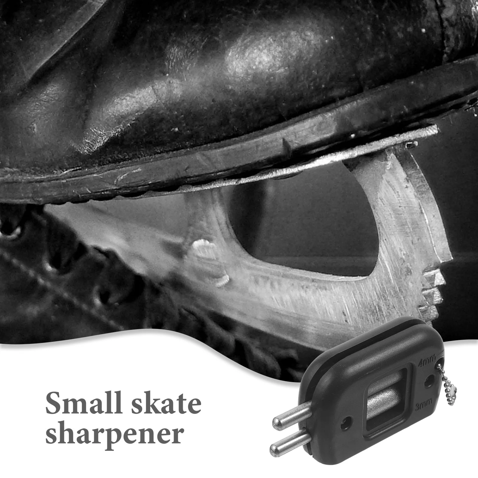 2pcs Convenient Skate Sharpener Skating Shoe Sharpening Tool Small Ice Skate Grindstone