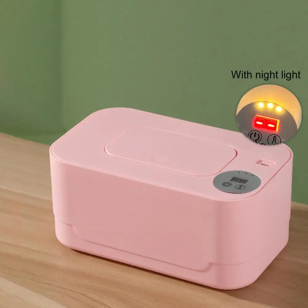 

Top Heating Wipes Warmer Usb Powered Baby Wipe Warmer with Adjustable Temperature Capacity Wet Tissue Dispenser for Parents