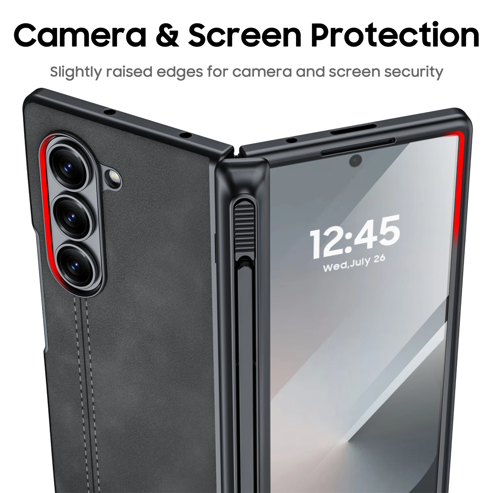 Invisible S Pen Phone Case with Integrated Protective Film & Anti-Fall Protection