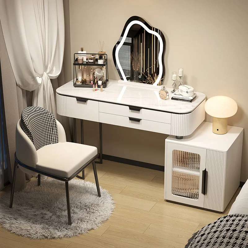 

White Nightstands Dressing Table Luxury Storage Console Dressing Table Drawers Comodas Con Cajones Bedroom Set Furniture