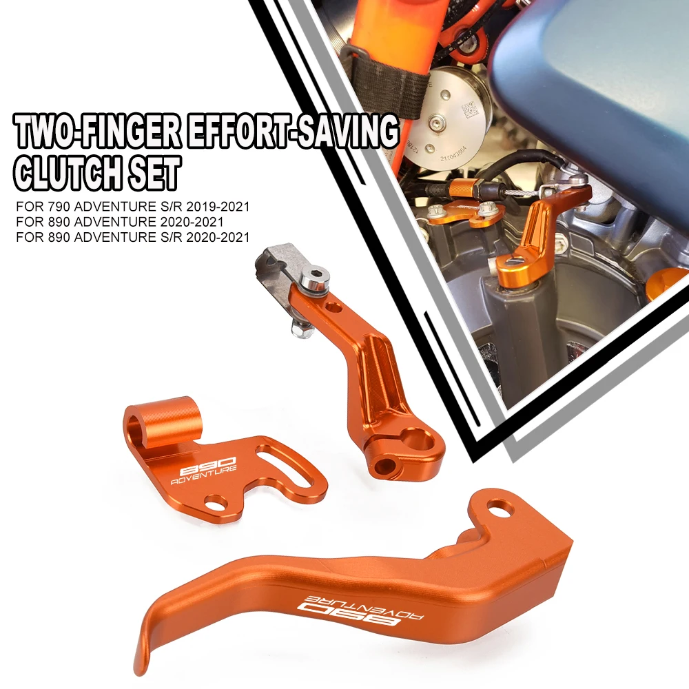 

890 adv Motor Two Finger 20% Force Reduction Labor-Saving Clutch Levers For 890 Adventure S/R 890ADV 2023 2022 2021 2020 2018