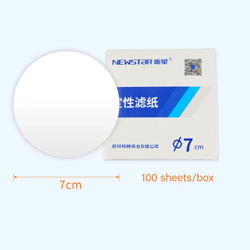 11cm 12.5cm Qualitative Filter Paper Fast Medium Speed Slow Car Oil Test Laboratory Round Industry Cotton Cellulose