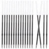 100 Pcs 07mm Black Office Push-button Ballpoint Pen Refill 100pcs Neutral Refills Portable Decor Filling Gel Fine 1