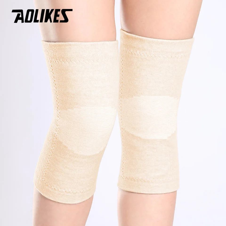 Knee Pad 1Pair Anti Cold Knee Pads Gold Velvet Prevent Arthritis Keep Warm Breathable Thicken