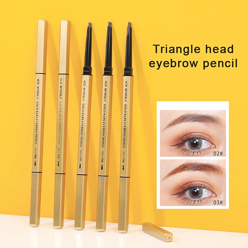 

Ultra Fine Triangle Eyebrow Pencil Precise Brow Definer Long Lasting Waterproof Blonde Brown and coffee Eye Brow Makeup 3 Colors