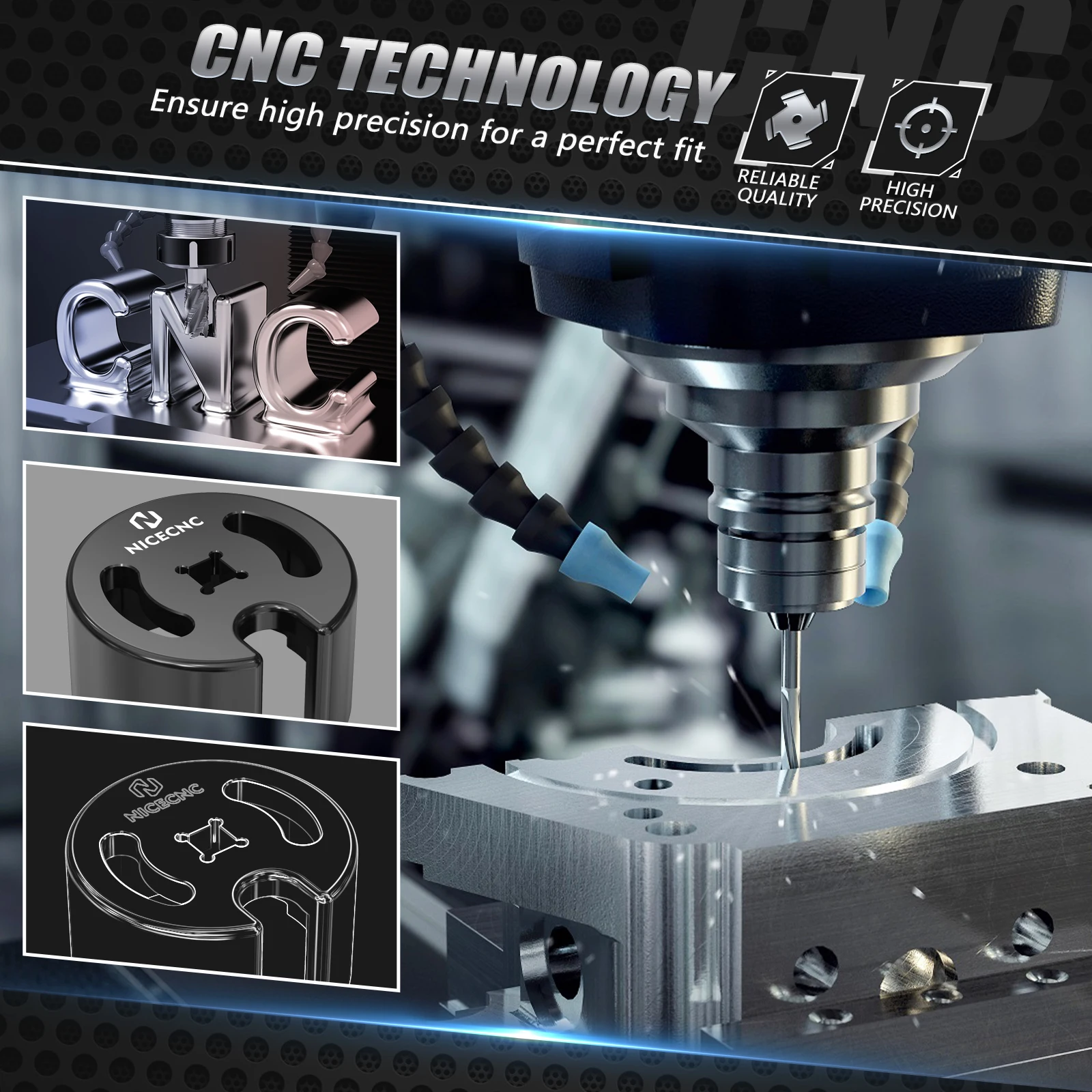 NICECNC Für Husqvarna TE300 TE250 FE250 FE350 FE450 501 2024-2025 Werkzeug zum Entfernen der Kühlerdeckel TX300 TC125 FC250 2023-2025 – Detail 4