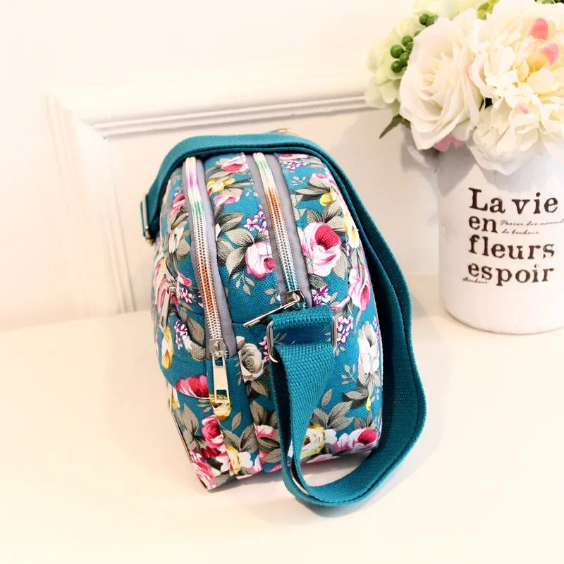 Women's Canvas Bags Shoulder Diagonal Small Square Handbag Multifunctional Large Capacity Nylon Crossbody Bag crossbody bag women shoulder bag