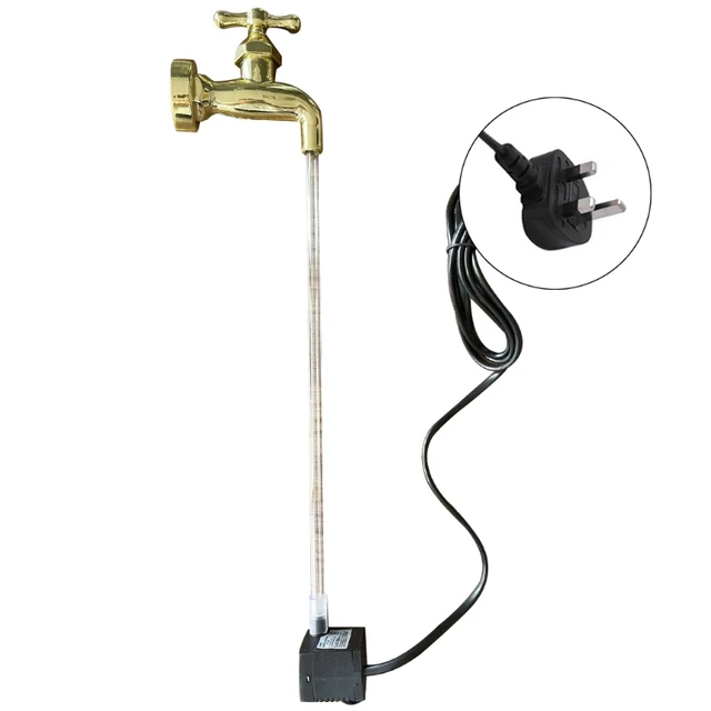 Láthatatlan Áramló Víz Kifolyó Öntözés Úszó Csaptelep Szökőkút Diy Dekoráció