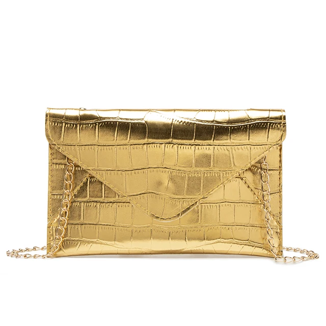 Gold Silver Evening Bag Women Elegant Fashion Banquet Clutch Chain Shoulder Bags Luxury Purse Female Wedding Party Bags Wallet 5