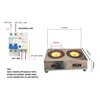 Double Electric Ceramic Stove Commercial Ceramic Cooktop Stainless Steel Stove Double Touch Desktop Induction Cooker 5