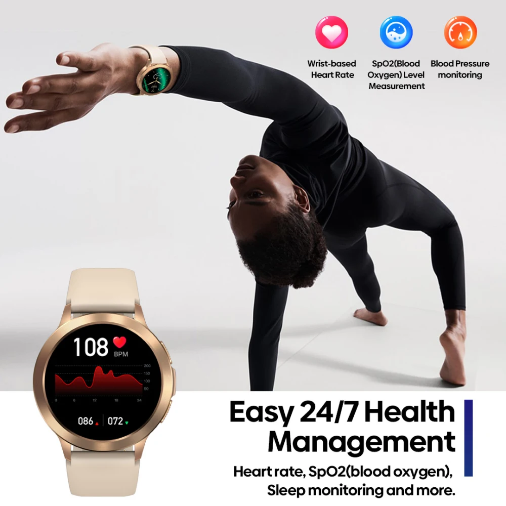 

Men's Watch 1.3 "uhd 5.0 Heart Rate Monitors Health And Fitness Tracking Make/receive Calls Smartwatch 1.3 Hd Screen