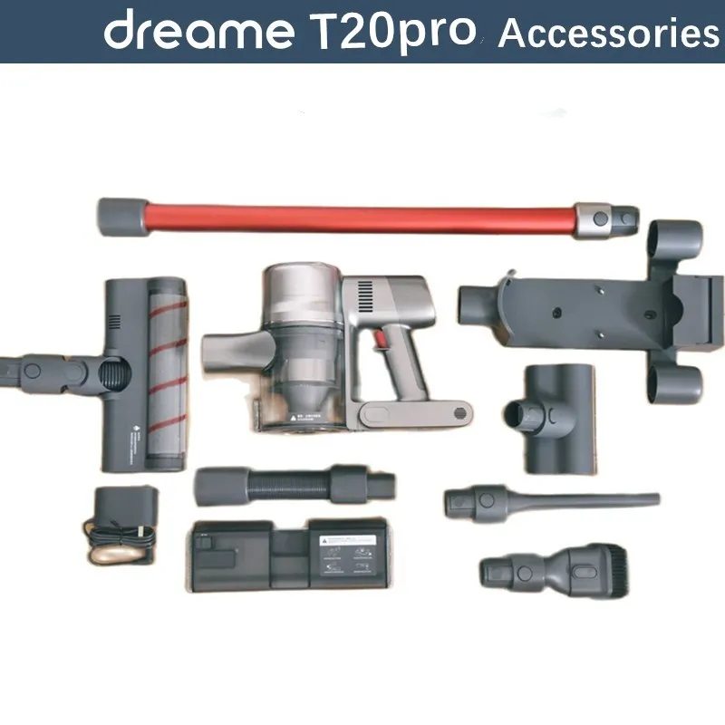 Dreame-original T20pro Acessórios Filtro Hepa Escova do Rolo Motor Dust Cup Host Base de Carregamento Principal