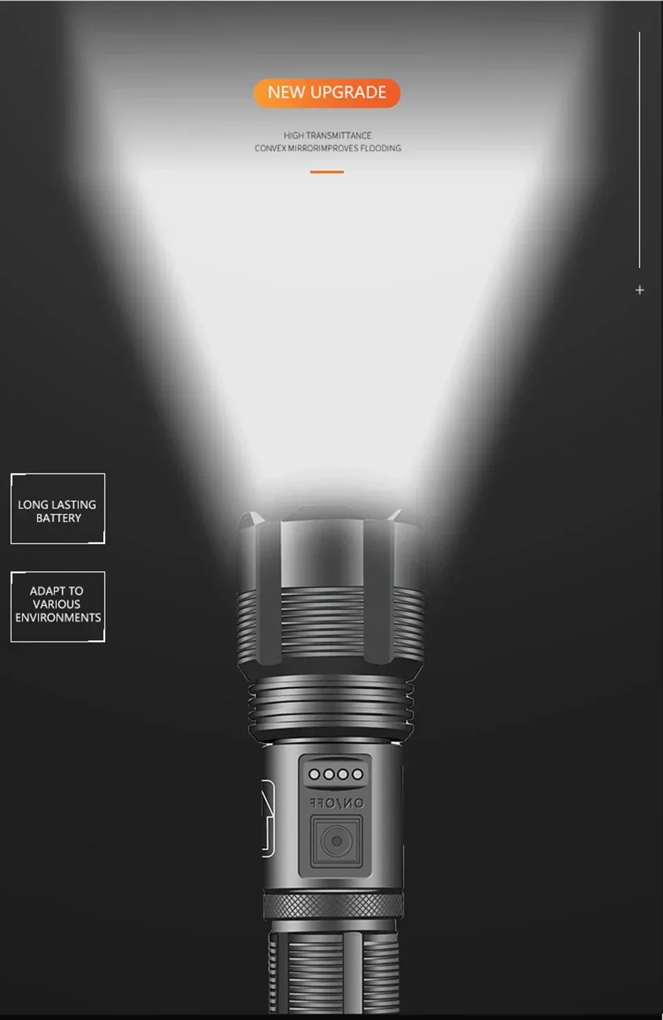 Description Picture 3 of itemPowerful Led Flashlight High Power Tactical Flashlight Rechargeable Torch Light Hand Lamp Led Lantern for Camping