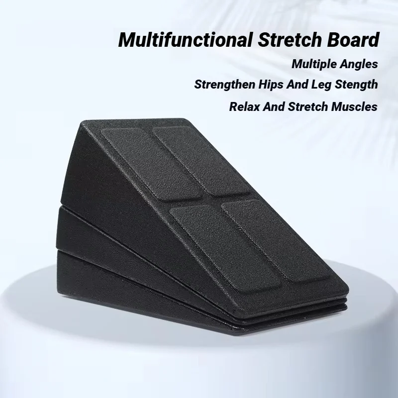 3-Piece Set Yoga Bricks Squat Wedge Blocks Block Ramp Deadlift Slant Board Adjustable Non-Slip Calf Foot Stretching Sports Gym