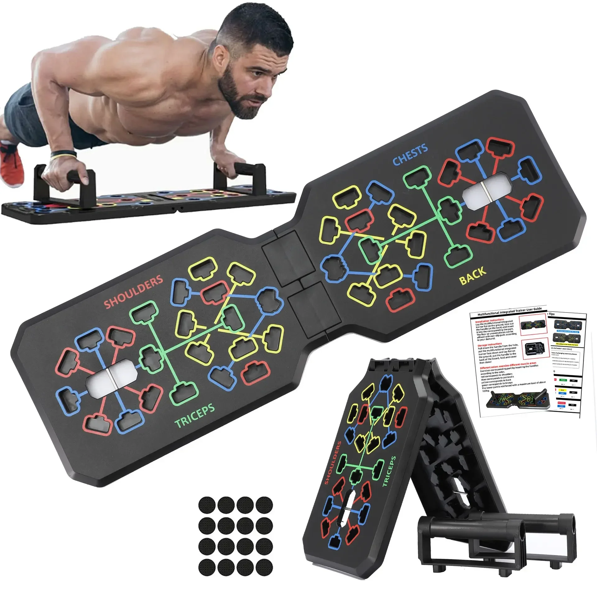Push-up board Home push-up training board Pest muscle abdominal muscle trainer