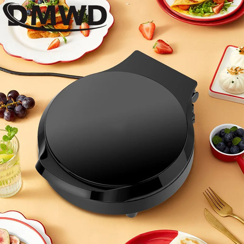 DMWD 220V Electric Baking Pan Double-sided Heating Suspension Type Crepe Maker Skillet Pancake Baking Machine Pie Pizza Griddle