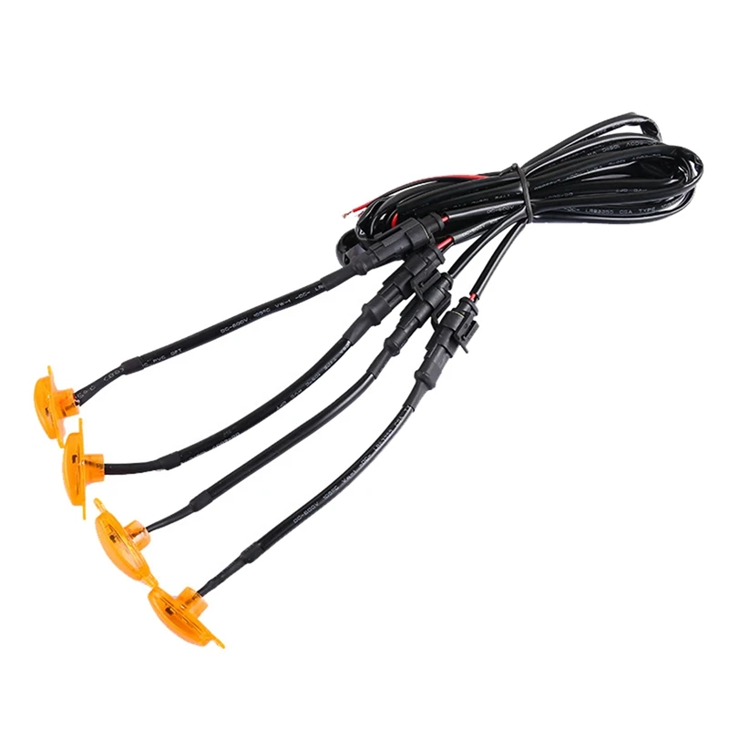 

16X [ Plug & PLAY] автомобильная светодиодная передняя решетка Копченый янтарь светильник ные ходовые огни свет s лампа для универсального пикапа внедорожника грузовика