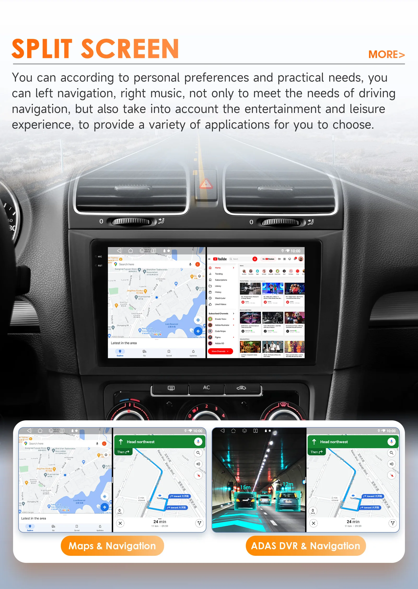 Autoradio für Volkswagen Golf 6 2008–2016, Autoradio, Carplay, DSP, 2 DIN, GPS, Stereo, Android 14, intelligenter Player von Snapdragon 6115 – Detail 39