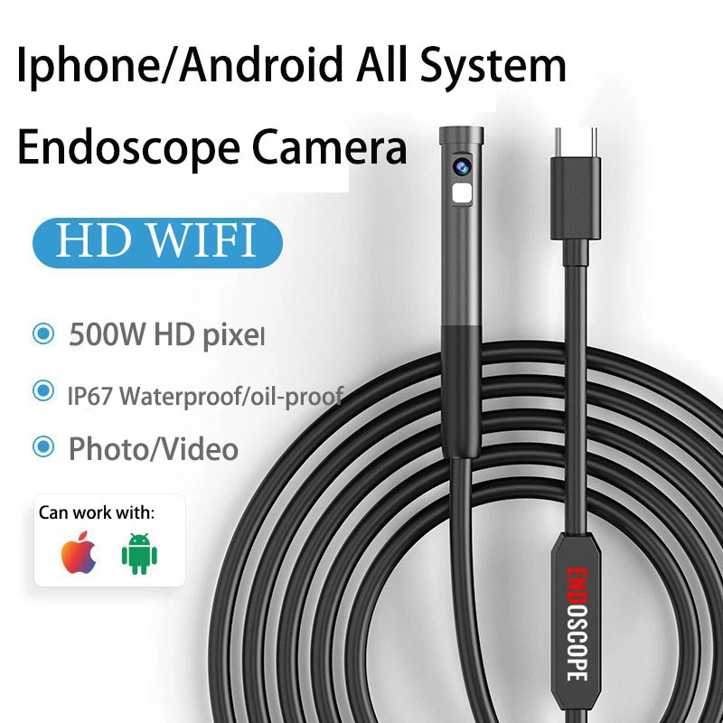 Iphone Endoscope Camera Android All System Camara Endoscopica Para