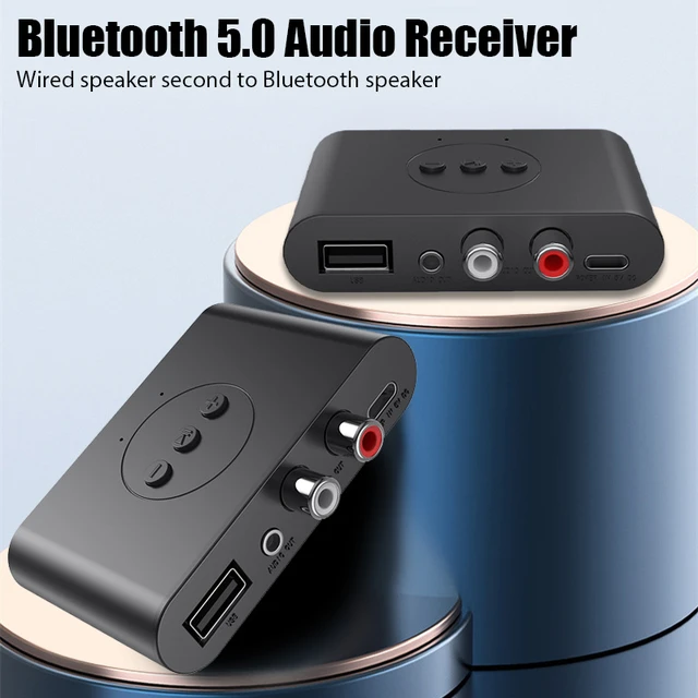 Bluetooth 5.0 Audio Receiver U Disk RCA 3.5mm 3.5 AUX Jack Stereo Music  Wireless Adapter with Mic For Car Kit Speaker Amplifier - AliExpress