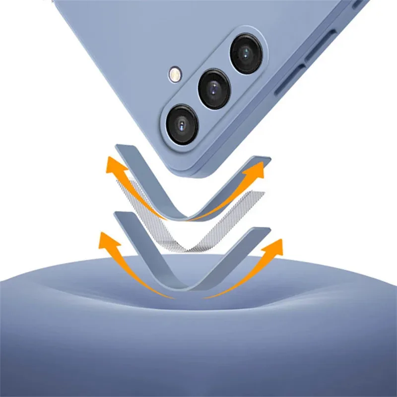Liquid Silicone Protective Case - Soft Back Cover Shell