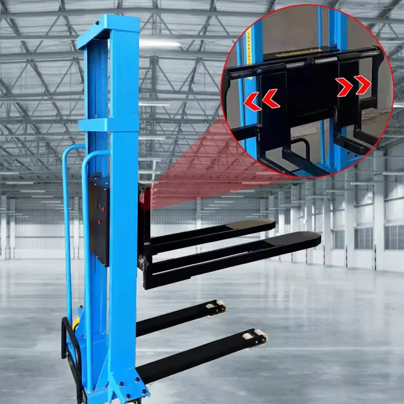 Carrello elevatore elettrico portatile 800 kg Strumento di caricamento/scarico idraulico portatile Pallet per camion elevatore mobile compatto (personalizzato) - immagine 2