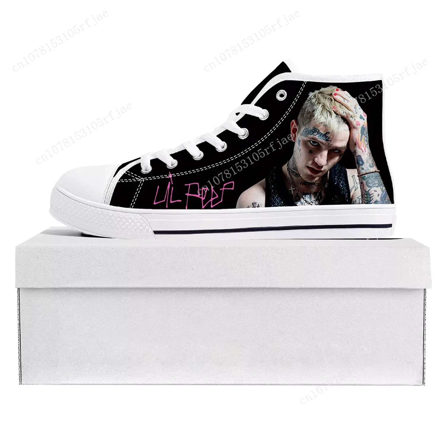 Hot Hip Hop Rapper Lil Peep High Top High Quality Sneakers Mens Womens Teenager Canvas Sneaker Casual Couple Shoes Custom Shoe 3