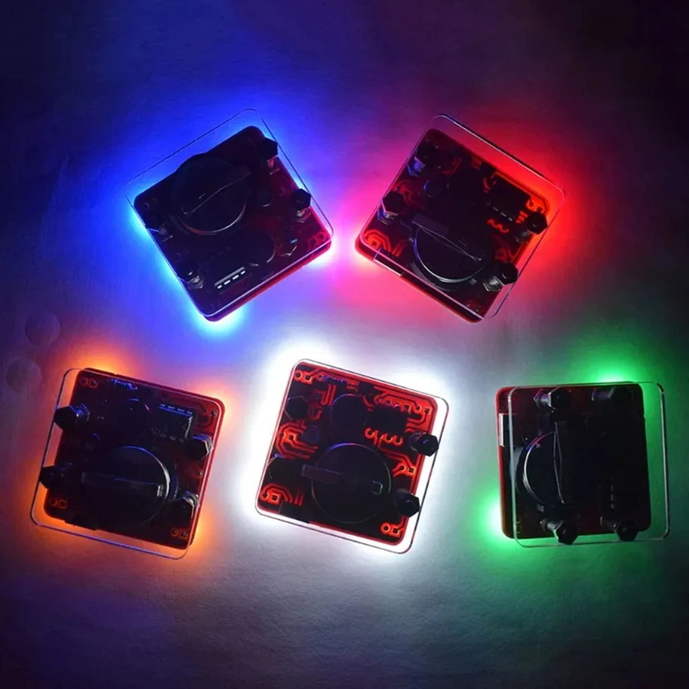 DIY Swing Shaking LED Dice Kit with Small Vibrating Motor Fun Electronic Soldering Practice Board Kit