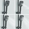 Piano Bathroom Shower Set SDSN Sanitary Ware Hot Cold Bathrooom Faucet Rain Shower Head Chrome Piano Bathroom Shower System 5