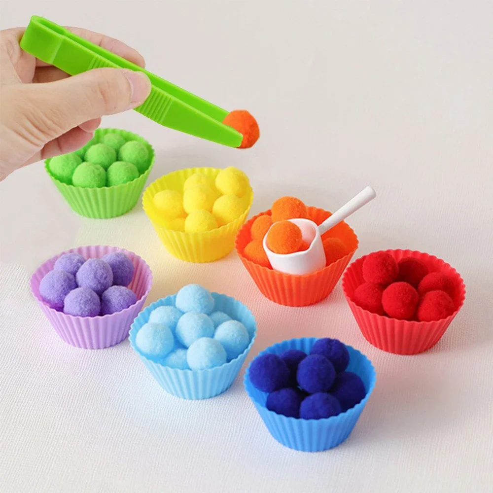 10Pcs 어린이를위한 파인 모터 훈련 액세서리 핀셋 플랫 팁 핀셋 컬러 클립 플라스틱 핀셋 어린이 장난감