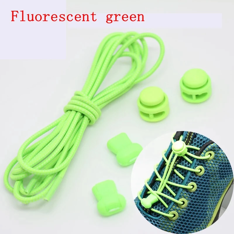 4 Paar 22 Farben elastische Schnürsenkel, runde Verriegelung, keine Krawatte, Schnürsenkel für Kinder und Erwachsene, schnelle Lazy-Schnürsenkel, Gummi-Turnschuhe, Schnürsenkel – Detail 23