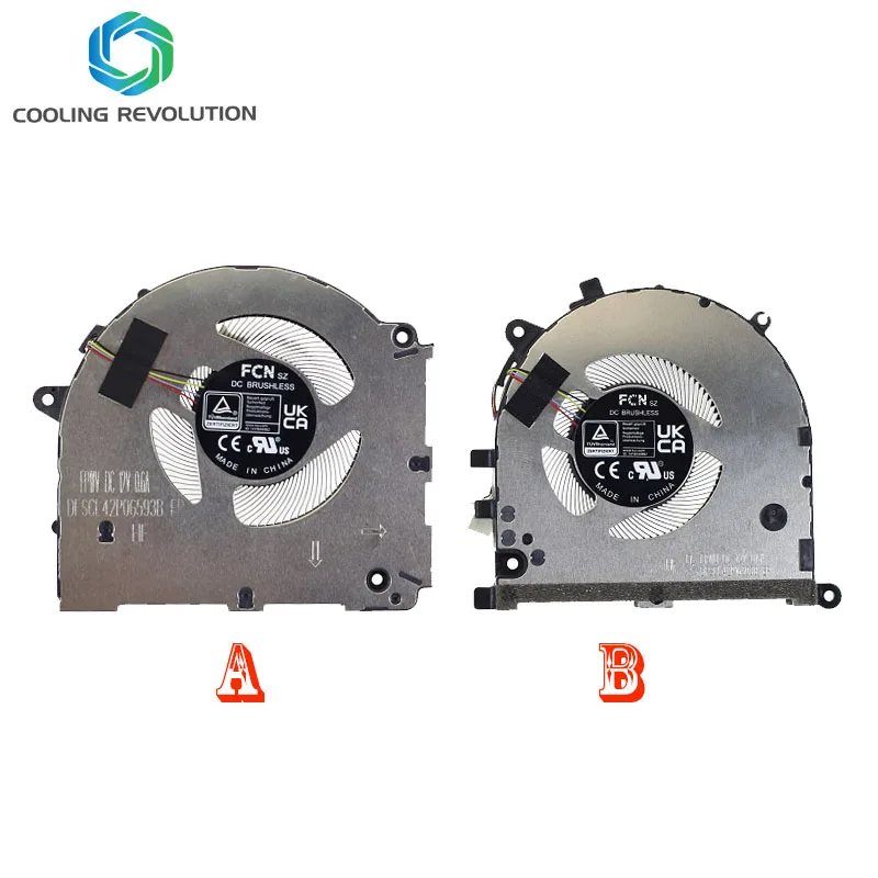 Cpu Portátil Gpu Ventilador de Refrigeração Dc12v 0.6a 4pin para Asus Vivobook K6502