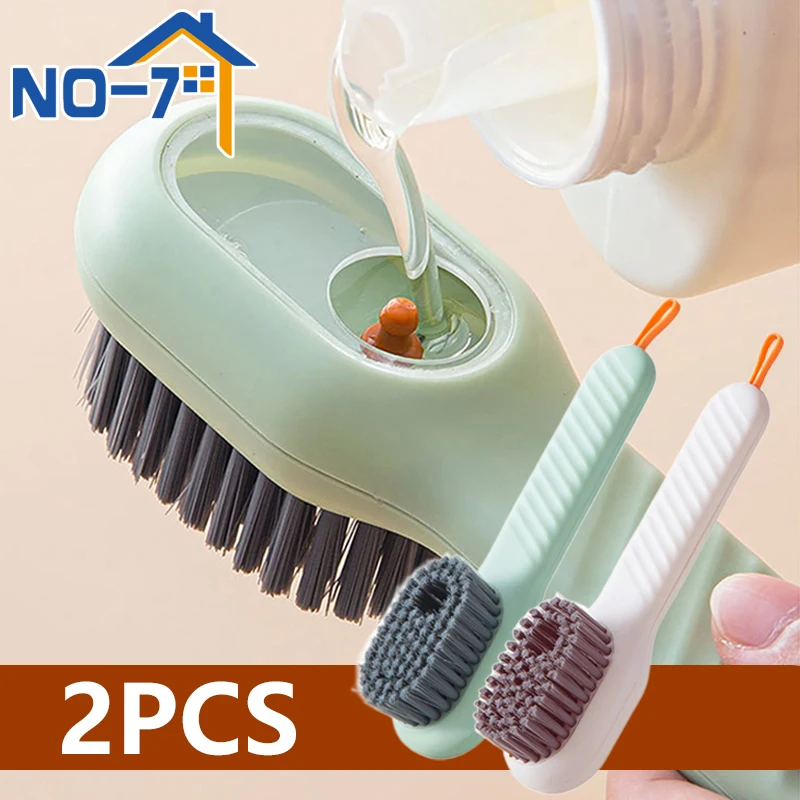 Shoe Brush Multifunctional Cleaning Soft-bristled Liquid Clothes Clothing Board 1/2Pcs