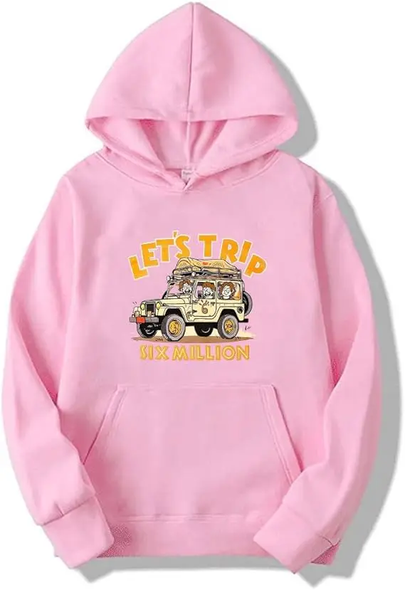 thumbnail image 1 of Sudadera con capucha Sturniolo Triplets Let's Trip Six Million, de invierno, unisex, para hombre y mujer, de manga larga, estilo urbano, 1 of 4
