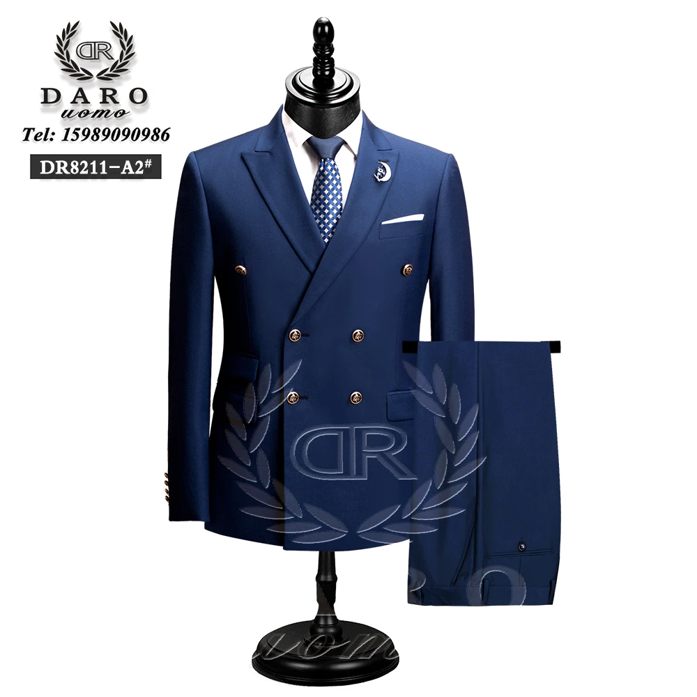 Men Suit Slim Fit Formal Business Work Wear Suits 2Pcs Set (Jacket+Pants)DR8211 mens suit