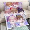 Microfiber Blanket King Size Cute BTS Chibi Fluffy Soft Blankets and Throws Picnic Throw Blanket for Sofa Home Interior Cobija 1